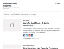 Tablet Screenshot of piano-lessons-central.com
